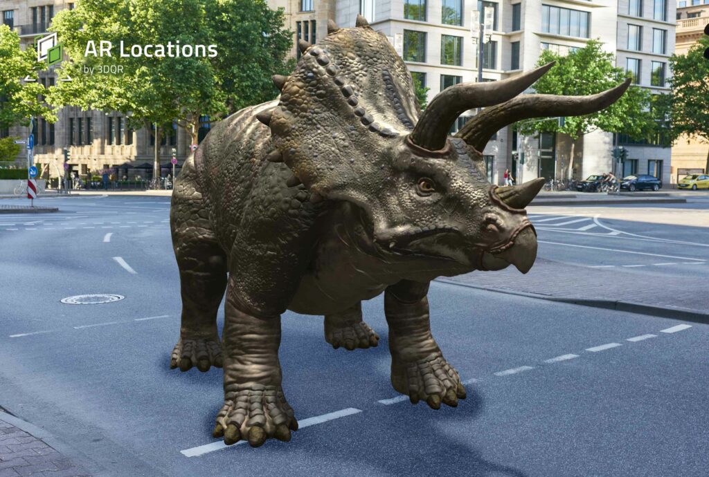 Die AR-Locations Ausstellung "Dino City"