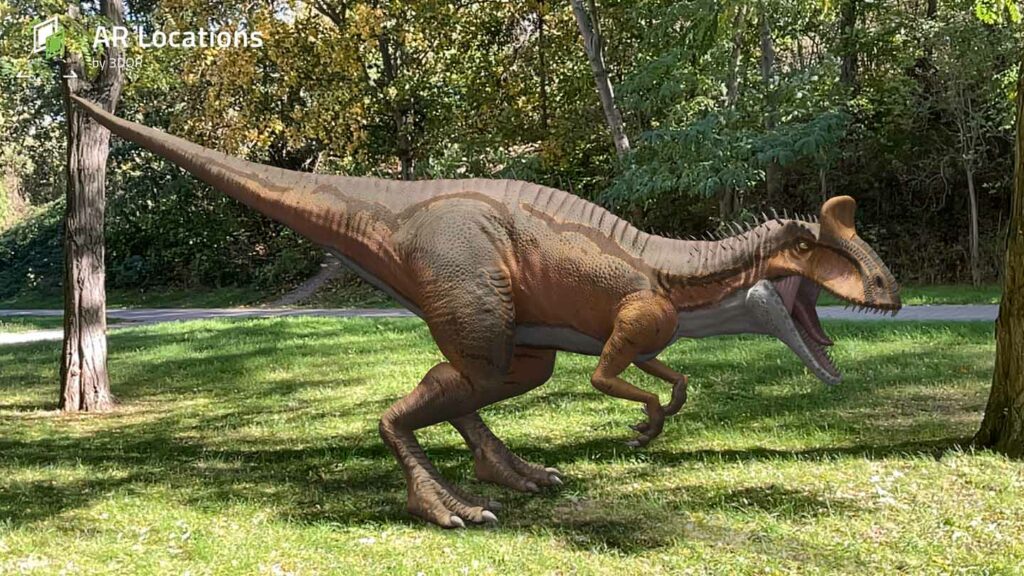 Cryolophosaurus in Augmented Reality