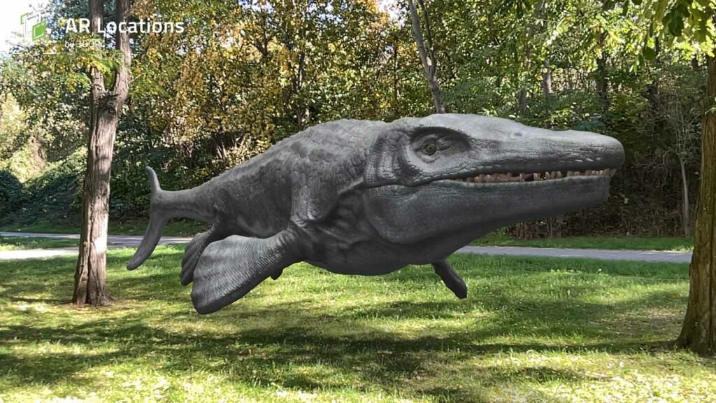 Mosasaurus in Augmented Reality