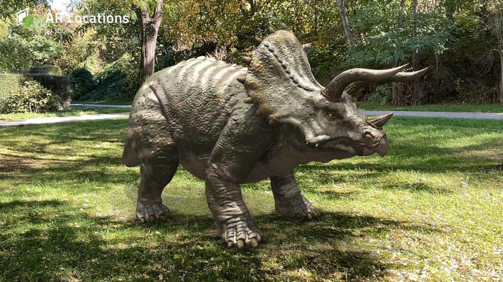 Triceratops in Augmented Reality